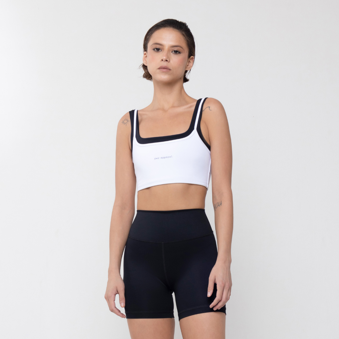 CONTRAST TOP WHITE